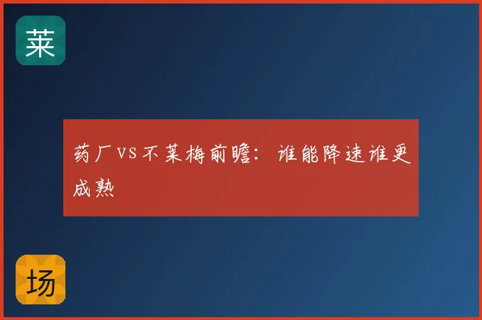 药厂vs不莱梅前瞻:谁能降速谁更成熟